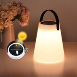 Modern Portable Solar Cylinder Outdoor Table Lamp Image - 3