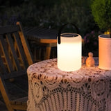 Modern Portable Solar Cylinder Outdoor Table Lamp Image - 4