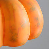 Modern Pumpkin Adjustable Yellow LED Pendant Lamp Image - 11