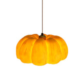 Modern Pumpkin Adjustable Yellow LED Pendant Lamp Image - 8