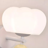 Modern Pumpkin-shaped White Wall Sconce Light Image - 10