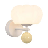 Modern Pumpkin-shaped White Wall Sconce Light Image - 5