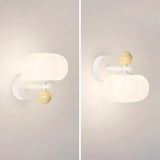 Modern Pumpkin-shaped White Wall Sconce Light Image - 9