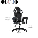 Modern Racing Swivel Leather Blue Ergonomic Chair Office #size