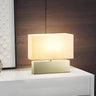 Modern Rectangle Fabric Table Lamp with Touch Switch Image - 3