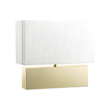 Modern Rectangle Fabric Table Lamp with Touch Switch Image - 5