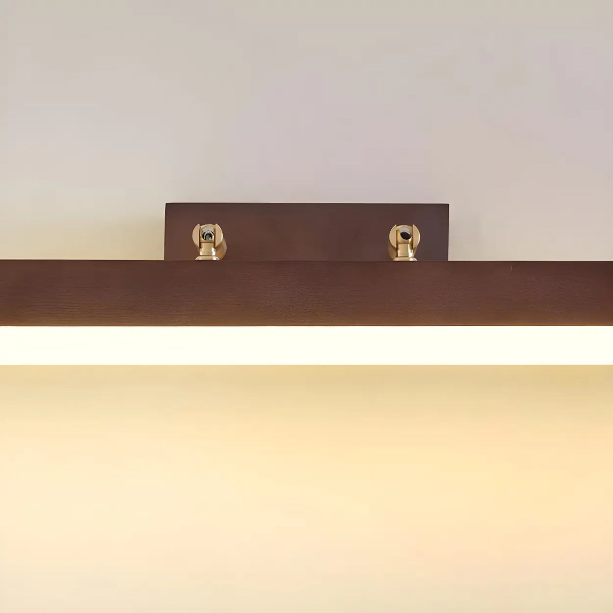 Modern Rectangle Walnut Wooden LED Vanity Lights Image - 10