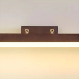 Modern Rectangle Walnut Wooden LED Vanity Lights Image - 10