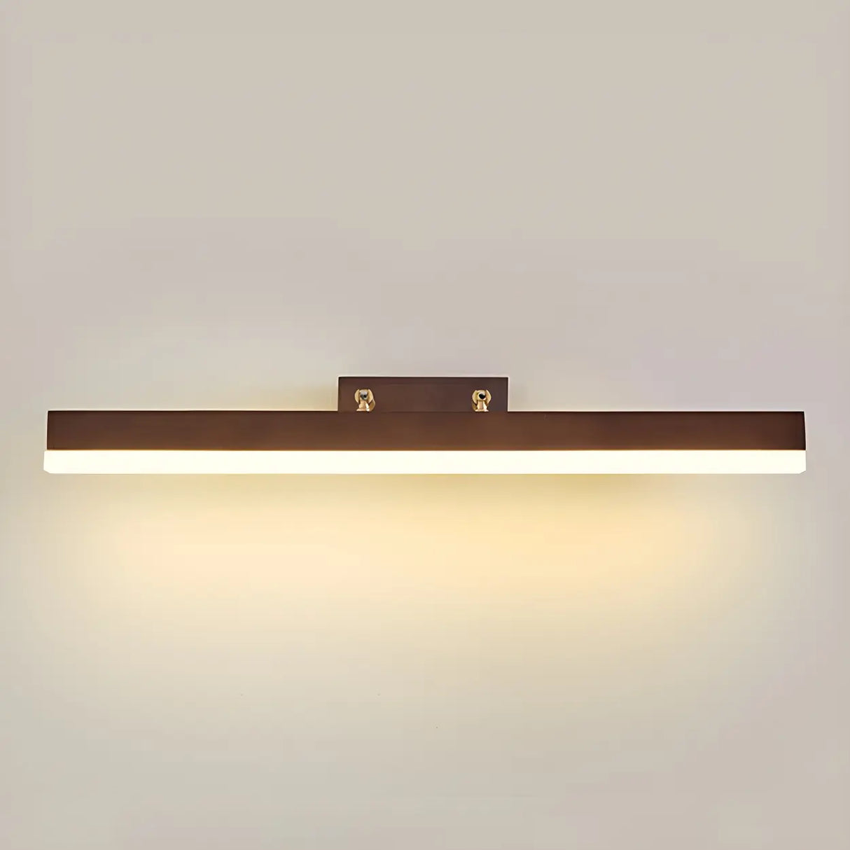 Modern Rectangle Walnut Wooden LED Vanity Lights Image - 11