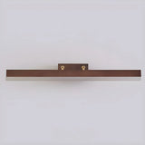 Modern Rectangle Walnut Wooden LED Vanity Lights Image - 13