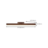 Modern Rectangle Walnut Wooden LED Vanity Lights Image - 20