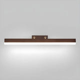 Modern Rectangle Walnut Wooden LED Vanity Lights Image - 6