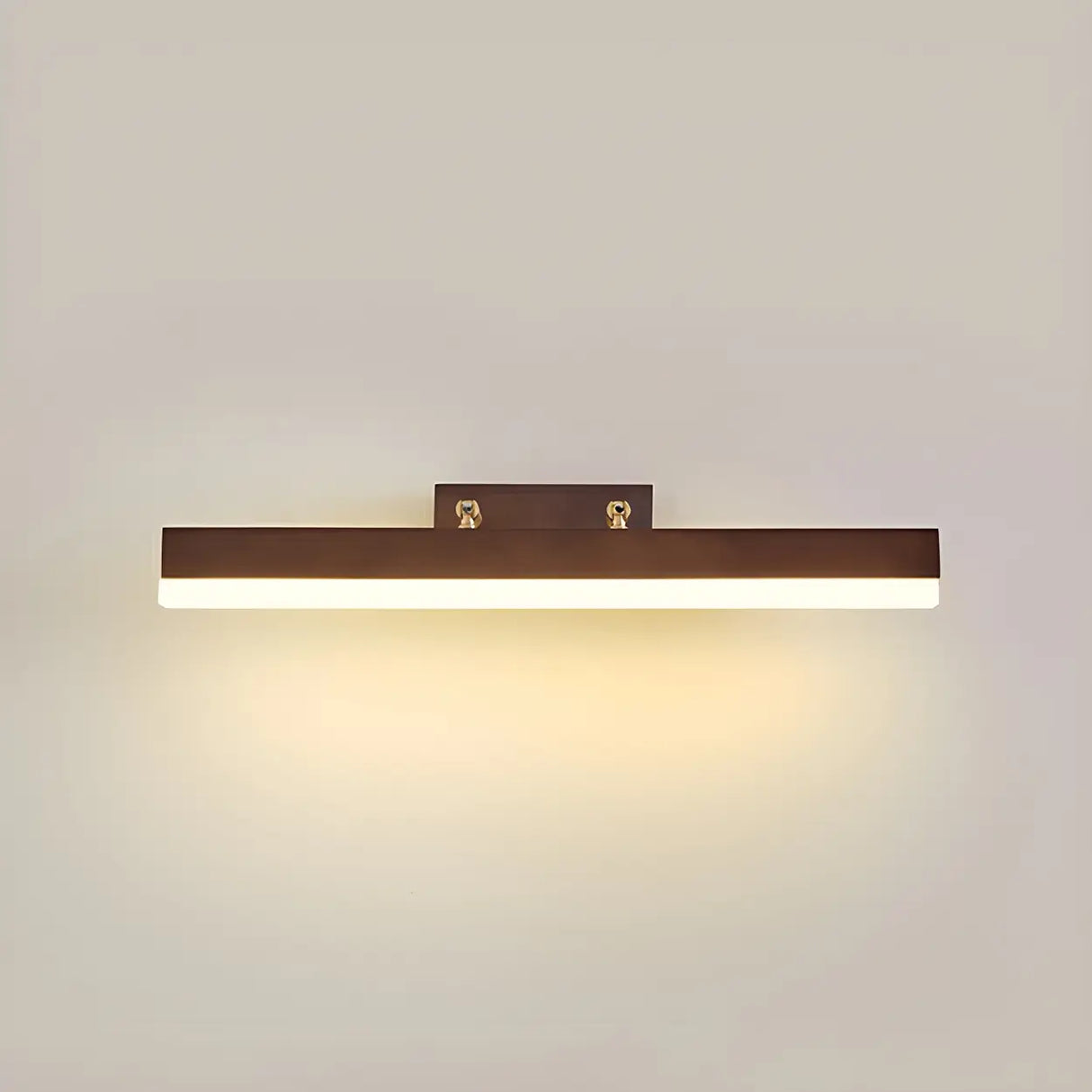 Modern Rectangle Walnut Wooden LED Vanity Lights Image - 9