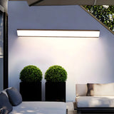 Modern Rectangular Acrylic Black Exterior Wall Light Image - 1