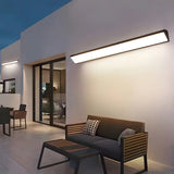 Modern Rectangular Acrylic Black Exterior Wall Light Image - 18