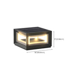 Modern Rectangular Aluminum Frame Outdoor LED Lamp Image - 18