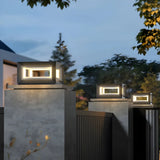 Modern Rectangular Aluminum Frame Outdoor LED Lamp Image - 5