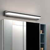 Modern Rectangular Black LED Vanity Wall Light Image - 1