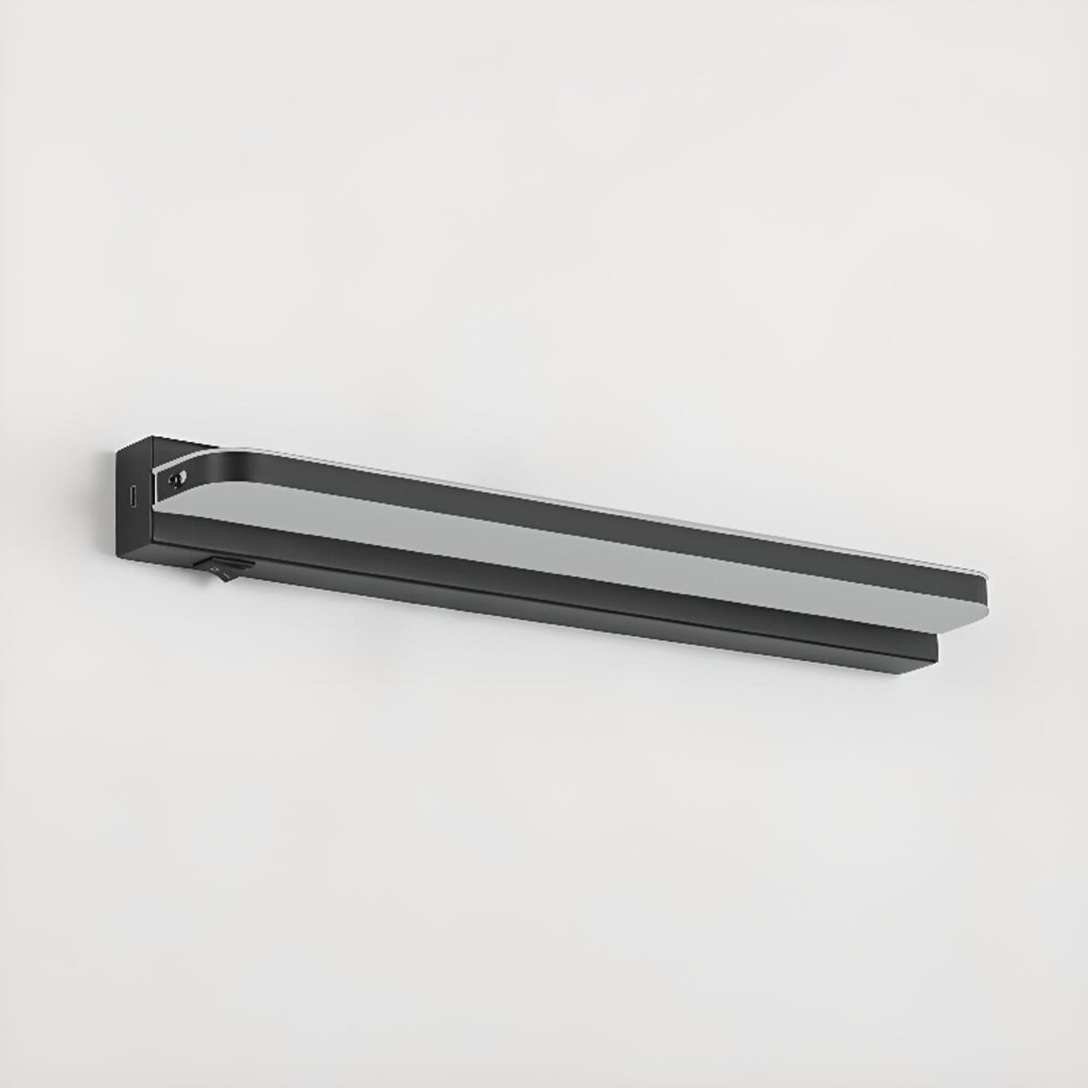 Modern Rectangular Black LED Vanity Wall Light Image - 10