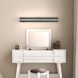 Modern Rectangular Black LED Vanity Wall Light Image - 4