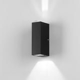 Modern Rectangular Black Outdoor Up Down Wall Light Image - 14