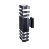 Modern Rectangular Black Outdoor Wall Light Image - 11