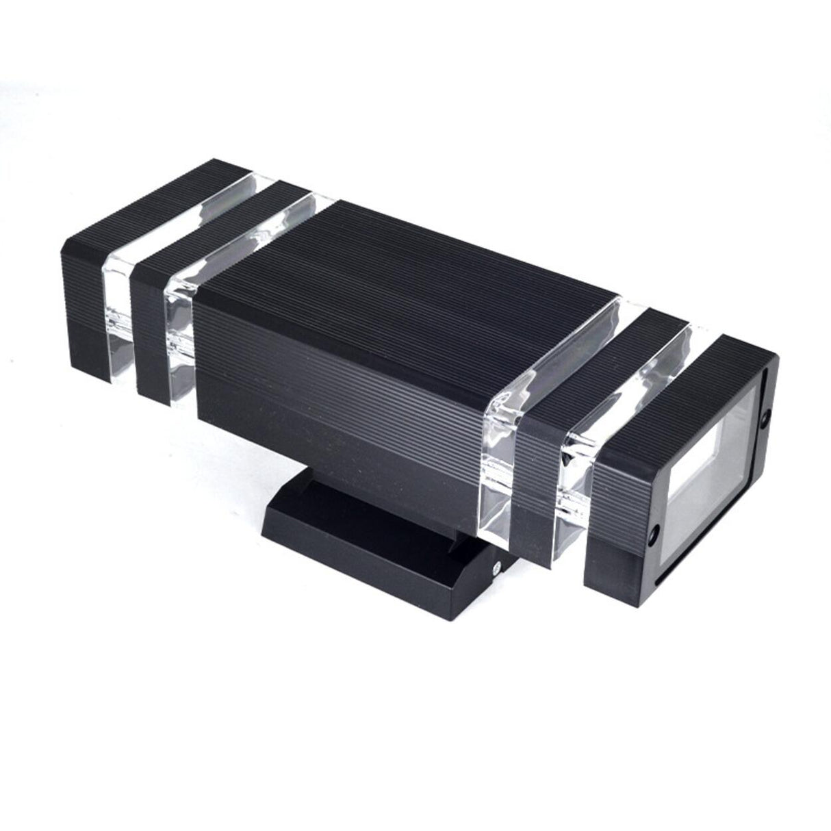 Modern Rectangular Black Outdoor Wall Light Image - 5