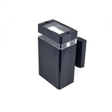 Modern Rectangular Black Outdoor Wall Light Image - 6