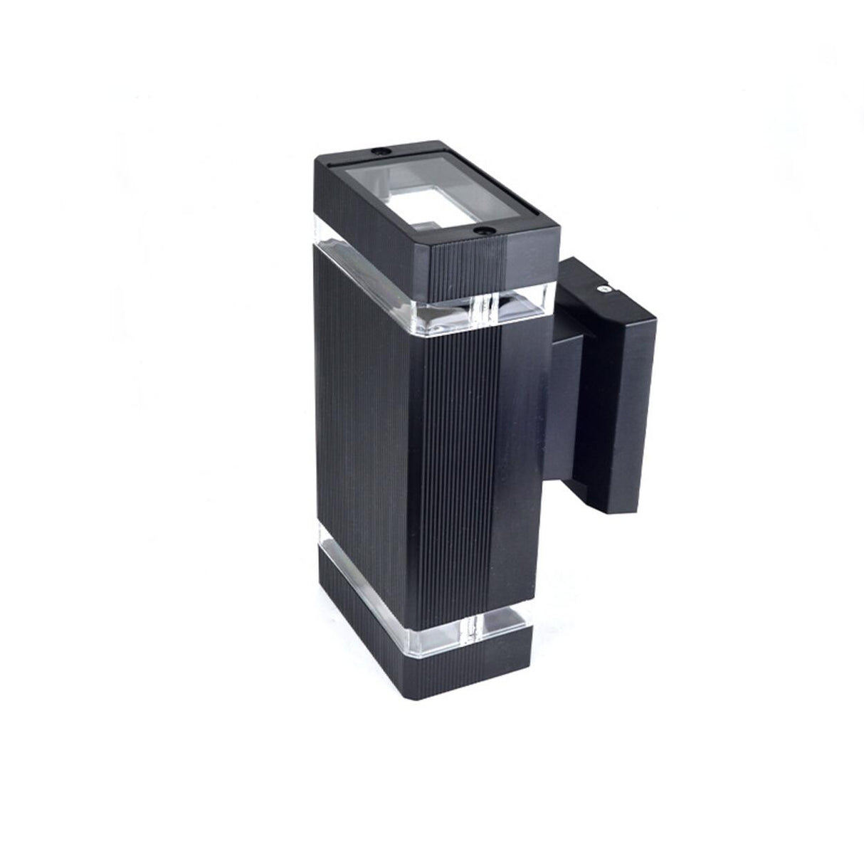 Modern Rectangular Black Outdoor Wall Light Image - 8