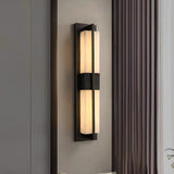 Modern Rectangular Black Vertical Wall Sconce  Image - 1