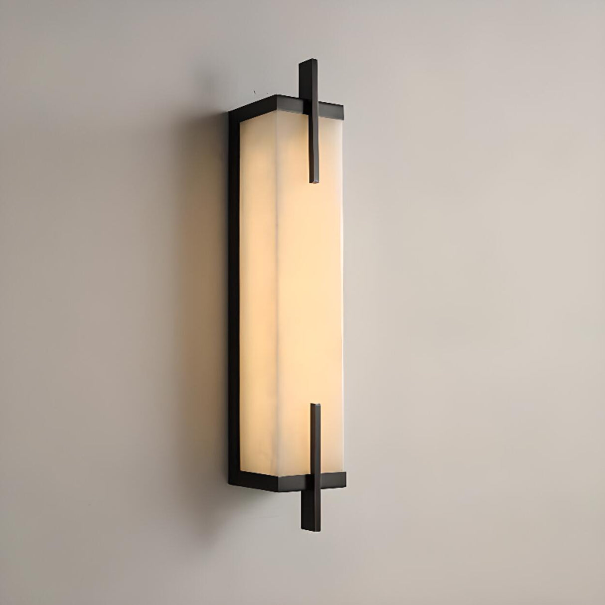 Modern Rectangular Black Vertical Wall Sconce  Image - 15