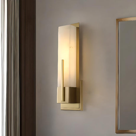 Modern Rectangular Black Vertical Wall Sconce  Image - 2