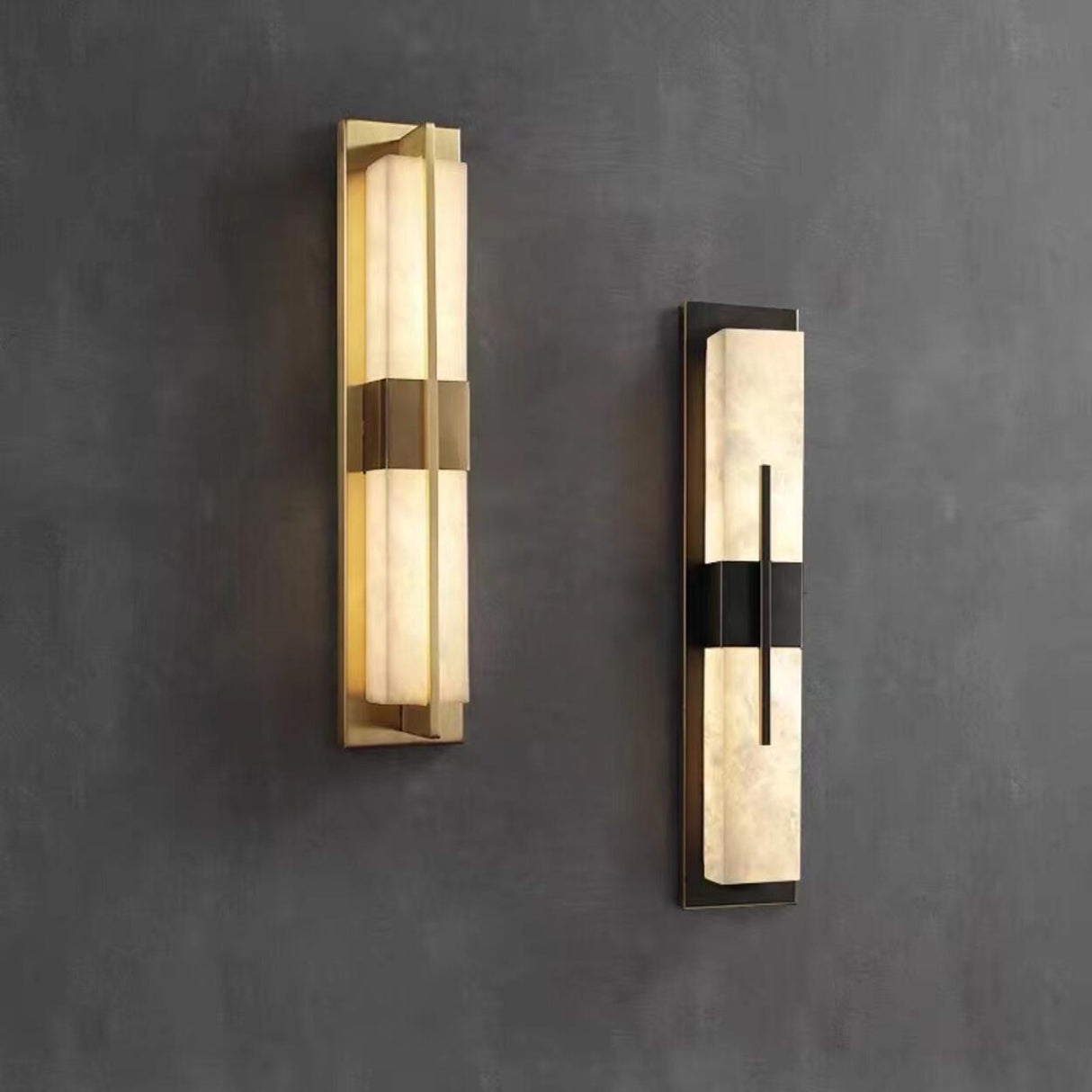 Modern Rectangular Black Vertical Wall Sconce  Image - 6