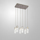 Modern Rectangular Bubble Glass Island Ceiling Light Image - 18