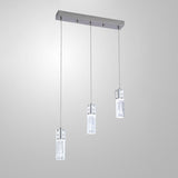 Modern Rectangular Bubble Glass Island Ceiling Light Image - 5