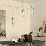 Modern Rectangular Bubble Glass Island Ceiling Light Image - 6