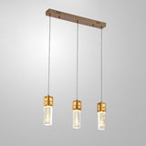 Modern Rectangular Bubble Glass Island Ceiling Light Image - 8