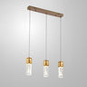 Modern Rectangular Bubble Glass Island Ceiling Light Image - 9