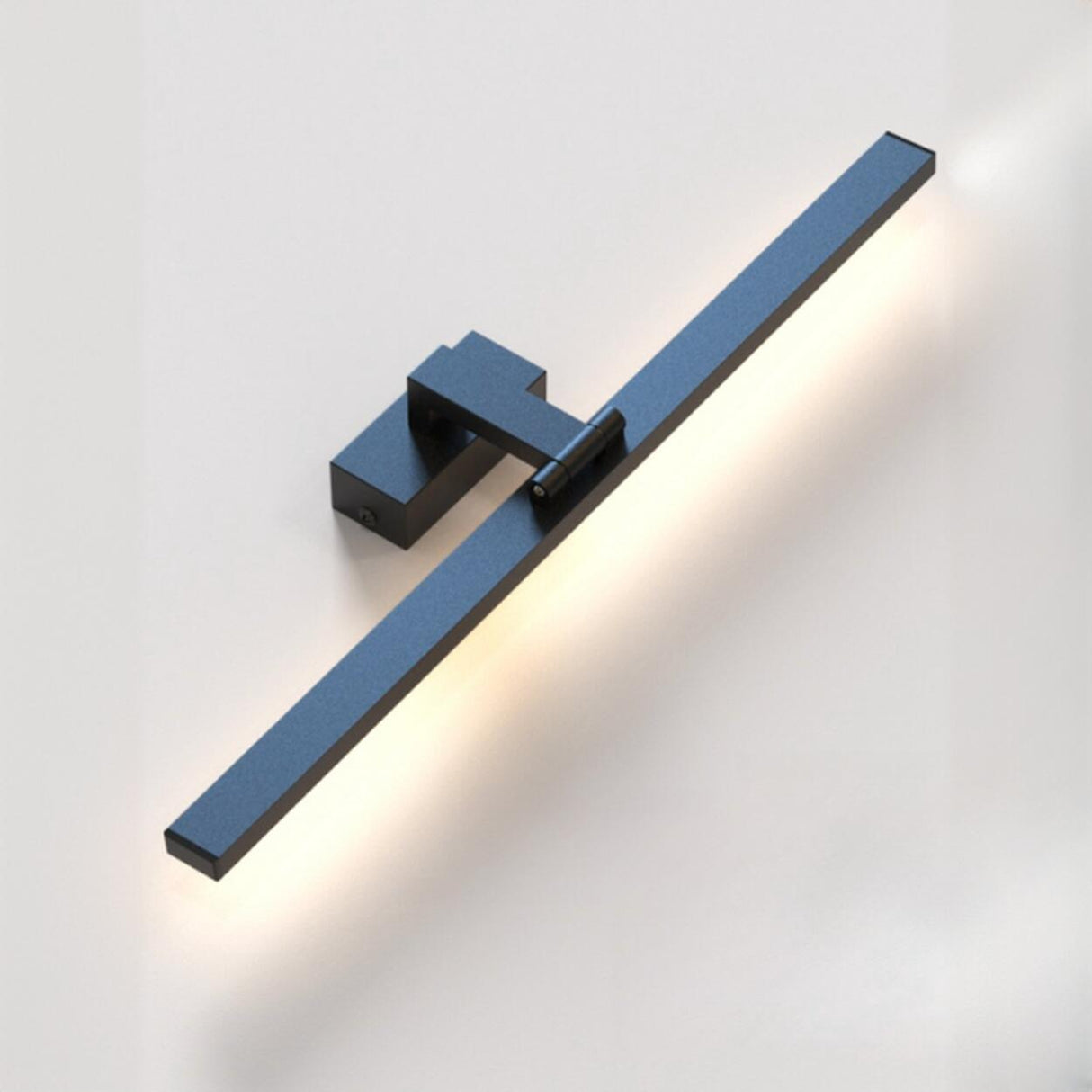 Modern Rectangular Chrome LED Bathroom Vanity Light Image - 6