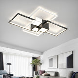 Modern Rectangular Flush Mount Light Living Room Image - 1