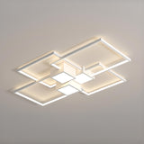 Modern Rectangular Flush Mount Light Living Room Image - 13