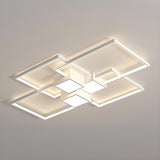 Modern Rectangular Flush Mount Light Living Room Image - 14