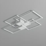 Modern Rectangular Flush Mount Light Living Room Image - 15