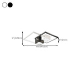 Modern Rectangular Flush Mount Light Living Room Image - 25