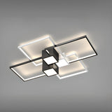 Modern Rectangular Flush Mount Light Living Room Image - 9