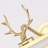 Modern Rectangular Gold Antler Vanity Wall Light Image - 11