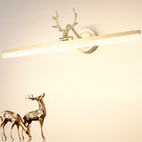 Modern Rectangular Gold Antler Vanity Wall Light Image - 12