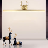 Modern Rectangular Gold Antler Vanity Wall Light Image - 3