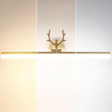 Modern Rectangular Gold Antler Vanity Wall Light Image - 7