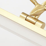 Modern Rectangular Gold Antler Vanity Wall Light Image - 9